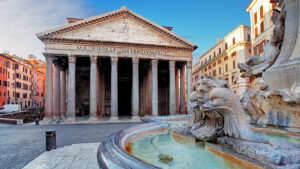 Pantheon, Rome, Italy at day