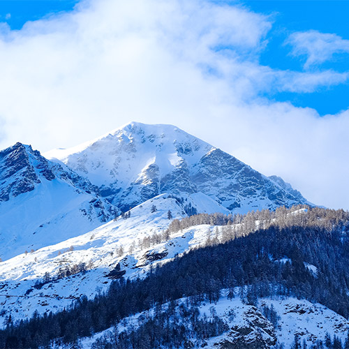 The mountains of Bardonecchia in Italy