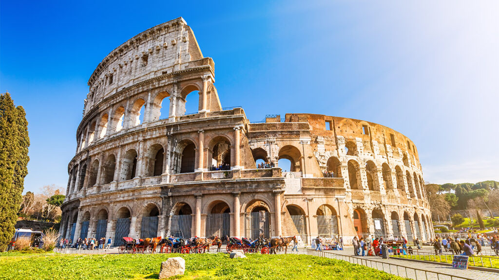 The Colosseum in Rome Italy