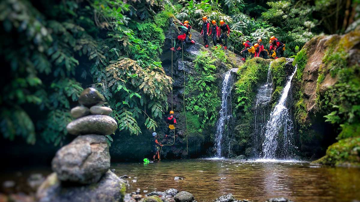 Canyoning in the Azores