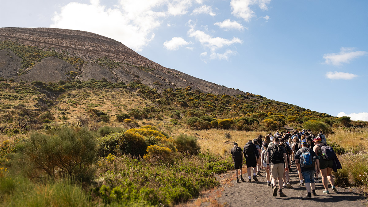 Mountain landscape of Vulcano