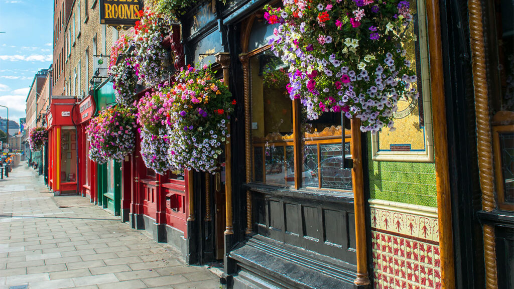 A street in Dublin, Ireland.